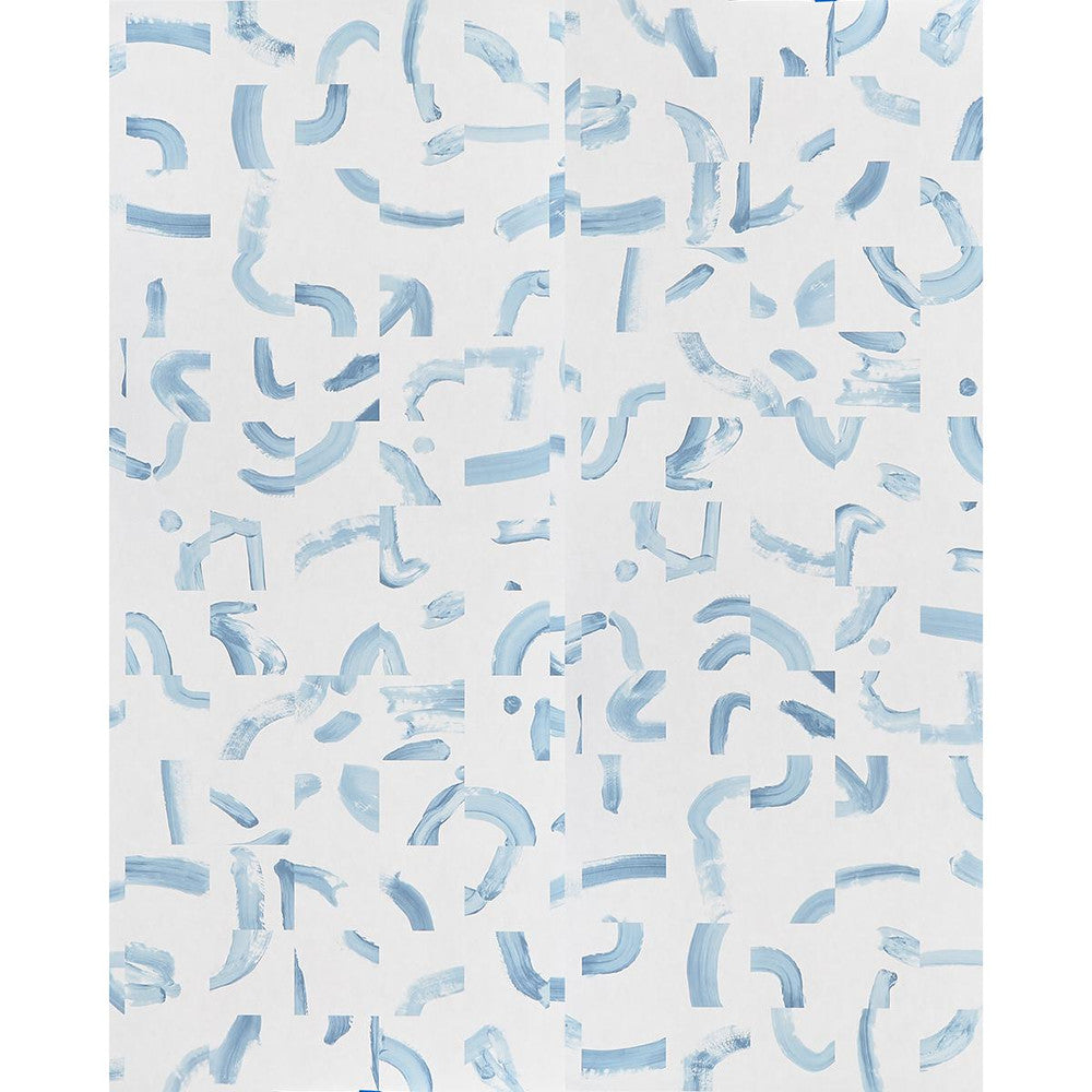 Sepiessa Sky 5009490 by Schumacher Wallpaper Caroline Z Hurley 100.0" - Fabric Carolina -
