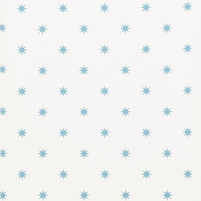 Stargaze Blue 5009601 by Schumacher Wallpaper New Traditional 5.5" - Fabric Carolina -