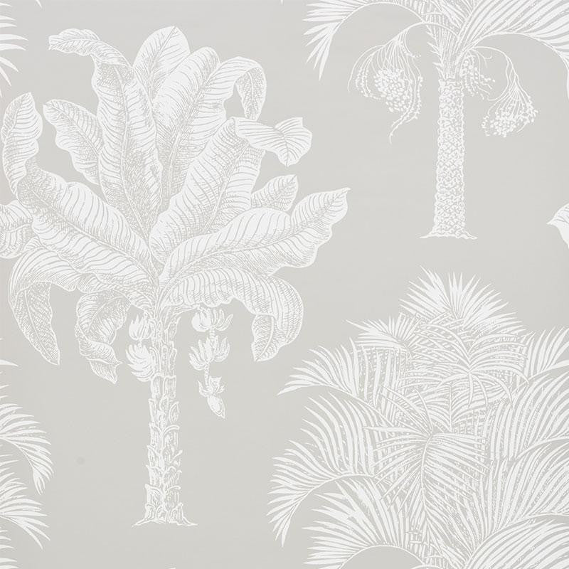 Grand Palms Dove 5009622 by Schumacher Designer Wallpaper New Traditional 27.0" - Swanky Fabrics -