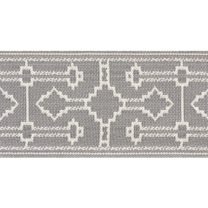 Filbert Tape Grey 75282 by Schumacher Trim New Traditional 4.88" - Fabric Carolina -