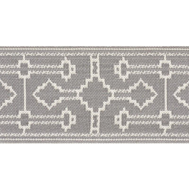 Filbert Tape Grey 75282 by Schumacher Designer Trim New Traditional 4.88" - Swanky Fabrics -