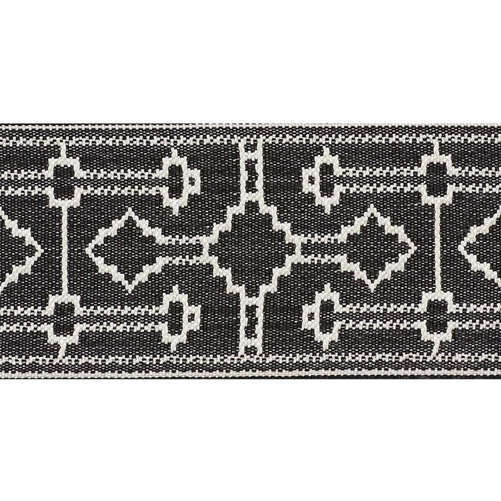 Filbert Tape Black 75283 by Schumacher Designer Trim New Traditional 4.88" - Swanky Fabrics -