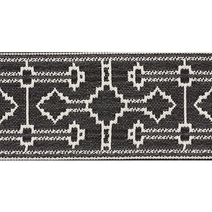 Filbert Tape Black 75283 by Schumacher Trim New Traditional 4.88" - Fabric Carolina -