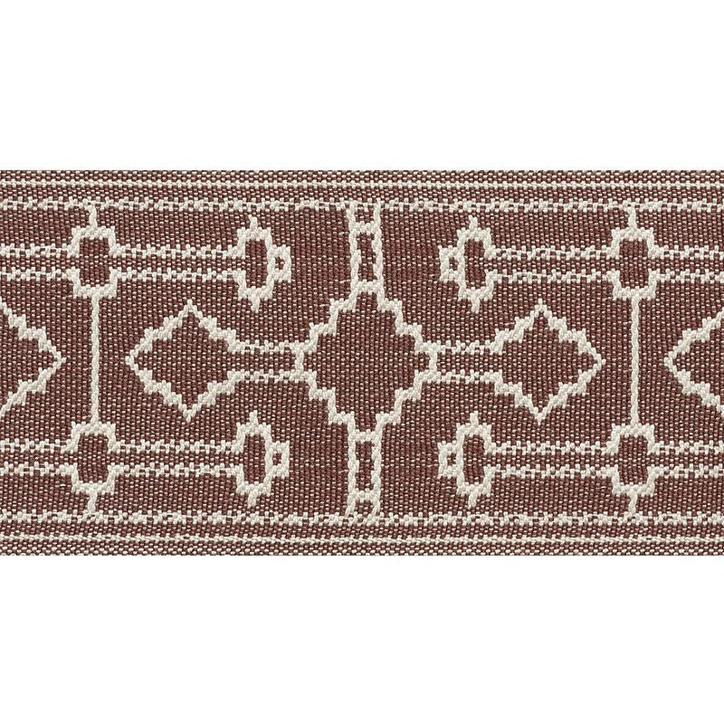 Filbert Tape Brown 75284 by Schumacher Trim New Traditional 4.88" - Fabric Carolina -