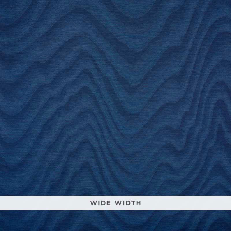 Claridge Indigo 5008450 by Schumacher Designer Wallpaper Luxe Wallcoverings 52.0" - Swanky Fabrics -