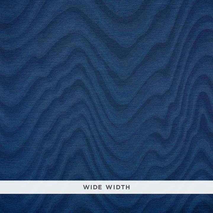 Claridge Indigo 5008450 by Schumacher Wallpaper Luxe Wallcoverings 52.0" - Fabric Carolina -
