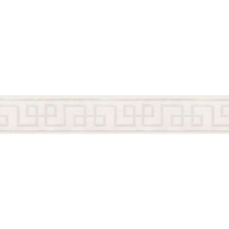 Octavius Tape Silver 66163 by Schumacher Trim Mary Mcdonald 15.0" - Fabric Carolina -