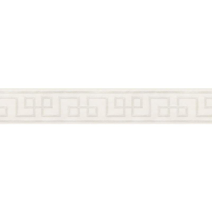 Octavius Tape Silver 66163 by Schumacher Trim Mary Mcdonald 15.0" - Fabric Carolina -
