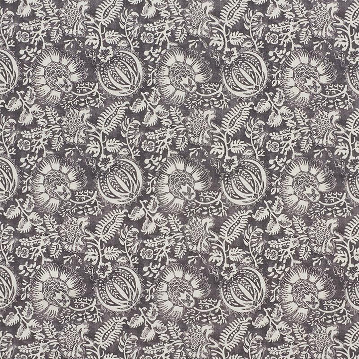 Pomegranate Print Charcoal 177691 by Schumacher Fabric Chambray 11.25" - Fabric Carolina -