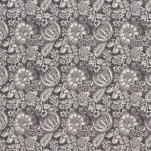 Pomegranate Print Charcoal 177691 by Schumacher Fabric