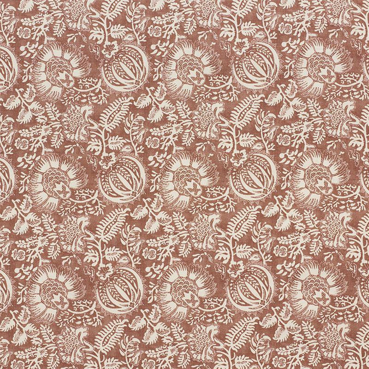 Pomegranate Print Russet 177692 by Schumacher Fabric Chambray 11.25" - Fabric Carolina -