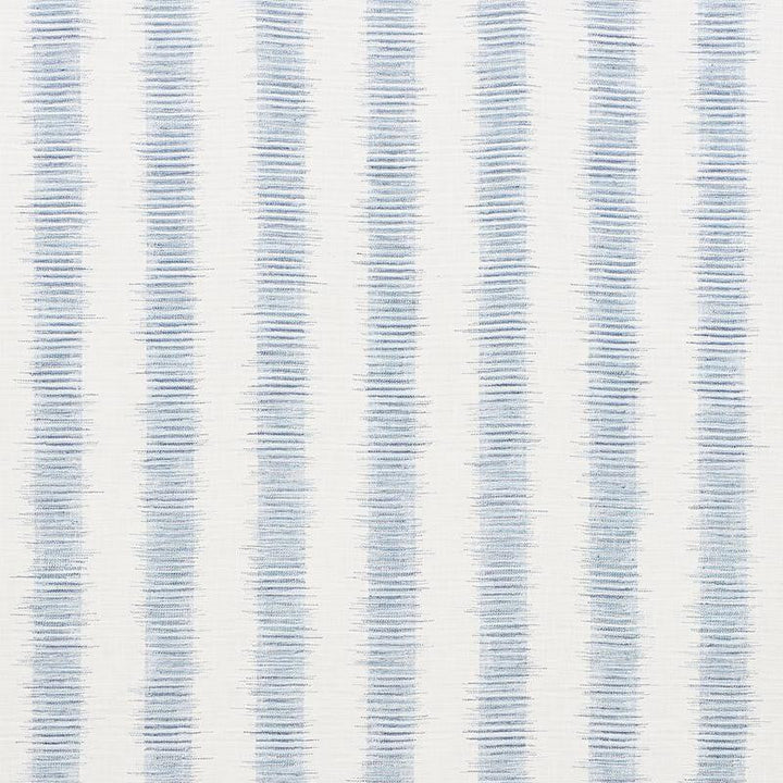 Attleboro Ikat Blues 177810 by Schumacher Designer Fabric Chambray 13.75" - Swanky Fabrics -