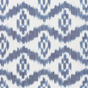 Madaket Ikat Indigo 177820 by Schumacher Fabric