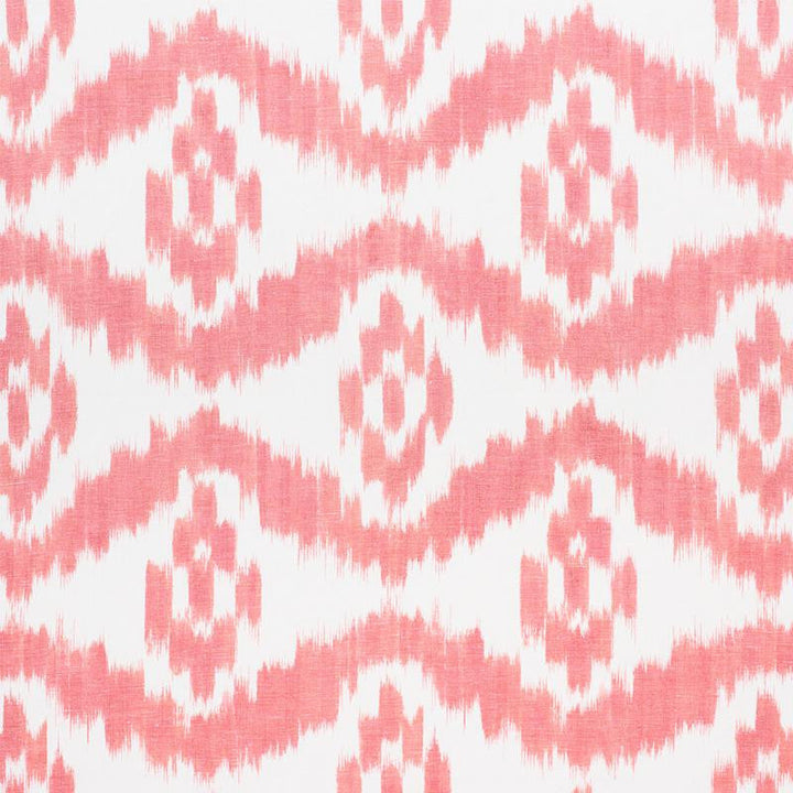 Madaket Ikat Rose 177822 by Schumacher Designer Fabric Ikat 17.25" - Swanky Fabrics -