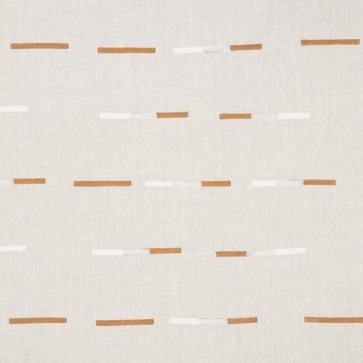 Overlapping Dashes Brown & White 74030 by Schumacher Fabric Caroline Z Hurley 54.0" - Fabric Carolina -