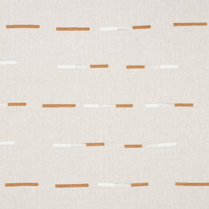 Overlapping Dashes Brown & White 74030 by Schumacher Fabric