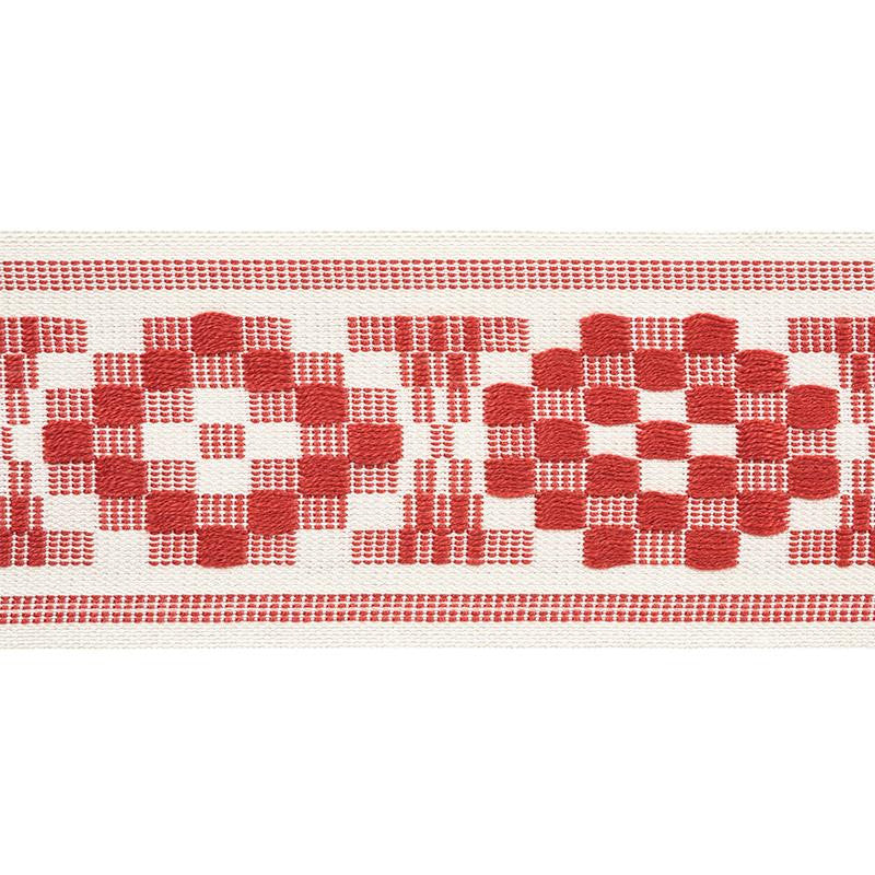 Maidstone Tape Coral 75311 by Schumacher Trim Chambray 6.12" - Fabric Carolina -