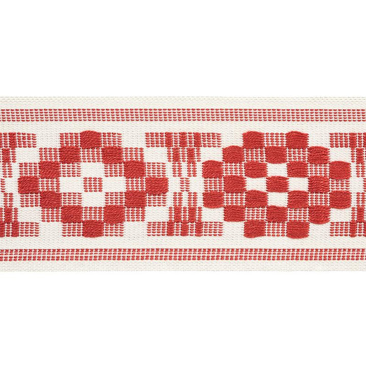 Maidstone Tape Coral 75311 by Schumacher Trim Chambray 6.12" - Fabric Carolina -