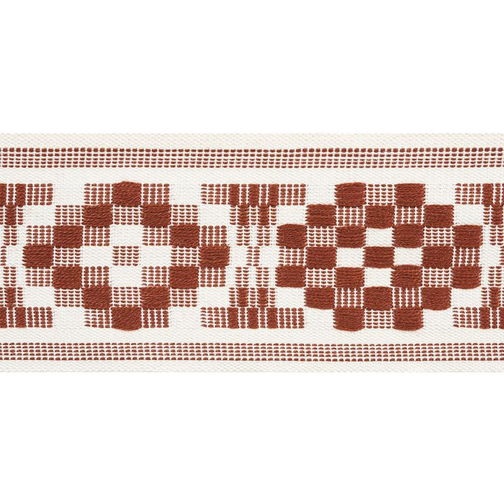 Maidstone Tape Russet 75312 by Schumacher Trim Chambray 6.12" - Fabric Carolina -