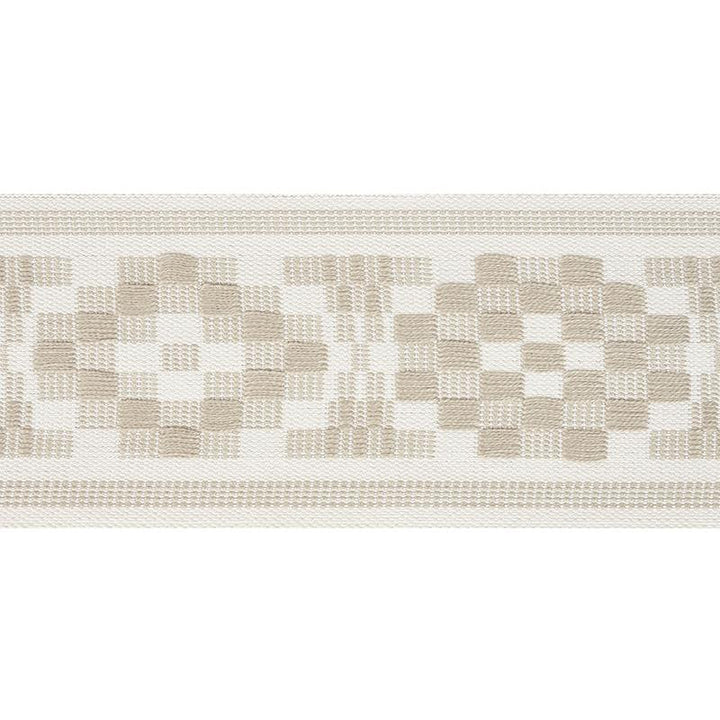 Maidstone Tape Linen 75314 by Schumacher Designer Trim Chambray 6.12" - Swanky Fabrics -
