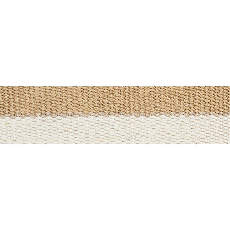 Modern Neutral Iii Narrow Tape White & Gold 77030 by Schumacher Trim Stephanie Seal Brown - Fabric Carolina -