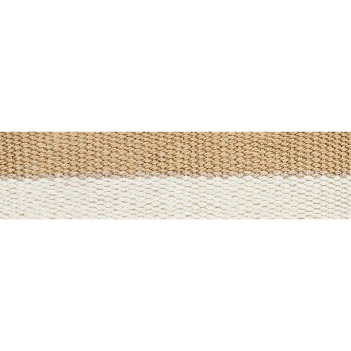 Modern Neutral Iii Narrow Tape White & Gold 77030 by Schumacher Trim Stephanie Seal Brown - Fabric Carolina -
