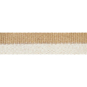 Modern Neutral Iii Narrow Tape White & Gold 77030 by Schumacher Trim