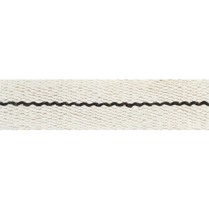 Agnes Narrow Tape White & Black 77060 by Schumacher Trim Stephanie Seal Brown - Fabric Carolina -