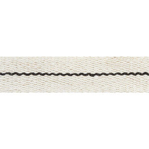 Agnes Narrow Tape White & Black 77060 by Schumacher Trim