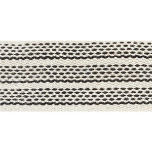 Agnes Medium Tape White & Black 77070 by Schumacher Trim