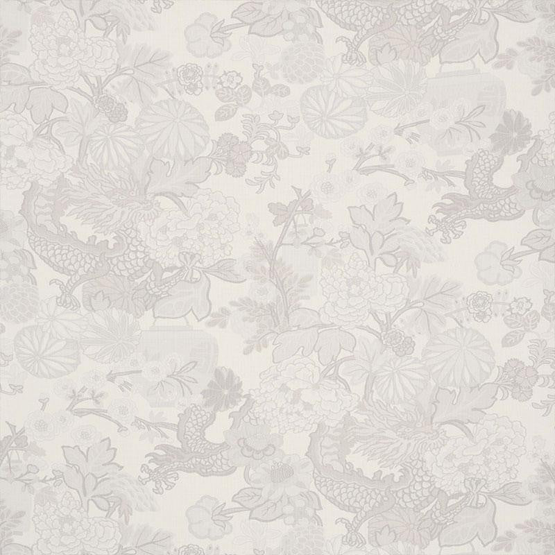 Chiang Mai Dragon Limestone 173278 by Schumacher Designer Fabric Exuberant Prints 27.0" - Swanky Fabrics -