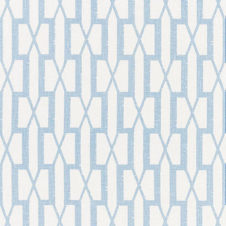 Belvedere Sky 176119 by Schumacher Fabric Veere Grenney 2.88" - Fabric Carolina -