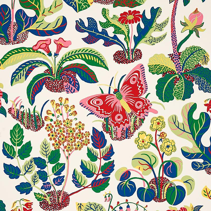 Exotic Butterfly Spring 5008424 by Schumacher Designer Wallpaper Signature Schumacher 27.0" - Swanky Fabrics -