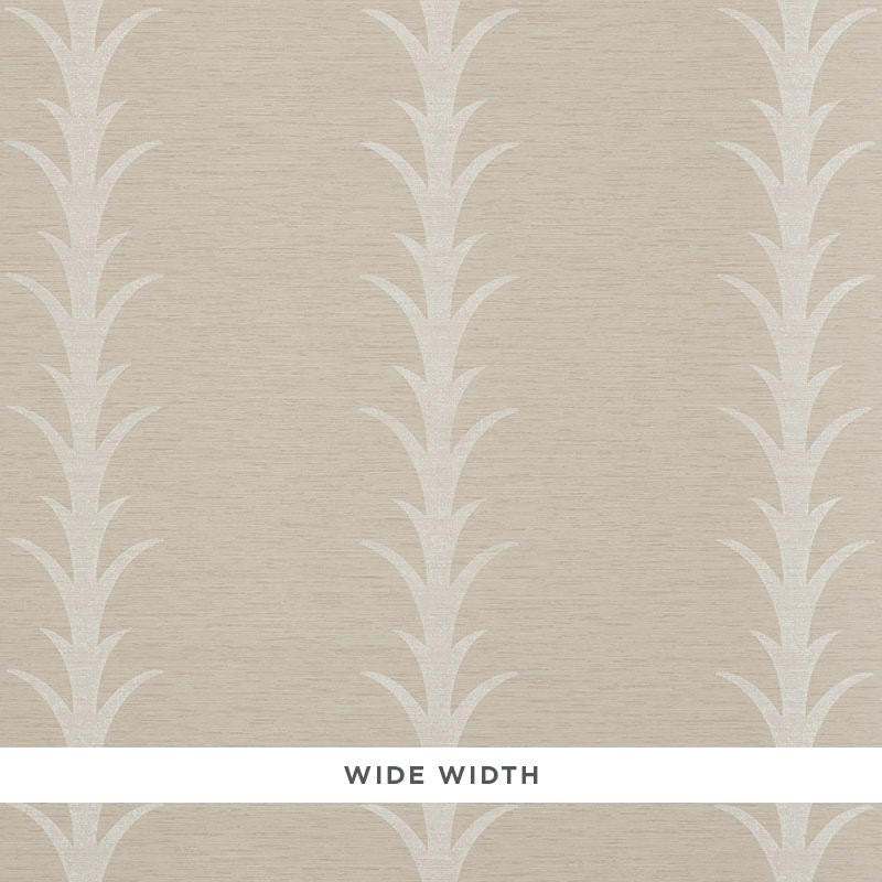 Acanthus Stripe Vinyl Taupe 5008591 by Schumacher Wallpaper Silver Lining Performance Wallcoverings 27.0" - Fabric Carolina -