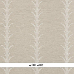 Acanthus Stripe Vinyl Taupe 5008591 by Schumacher Wallpaper