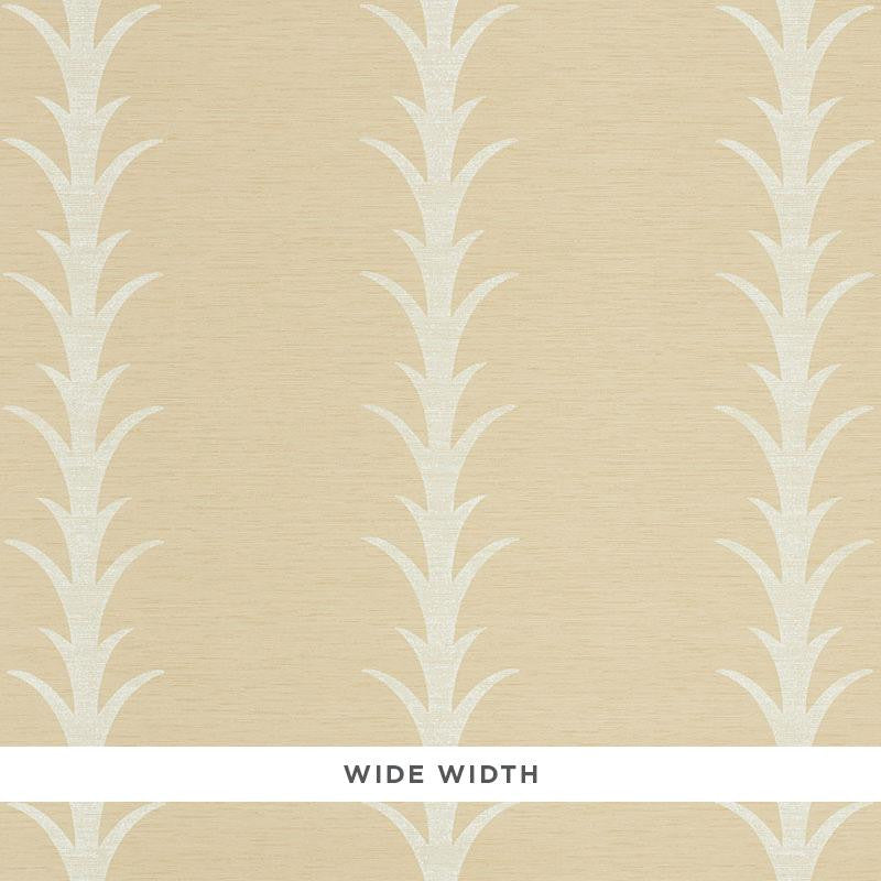 Acanthus Stripe Vinyl Natural 5008592 by Schumacher Wallpaper Silver Lining Performance Wallcoverings 27.0" - Fabric Carolina -
