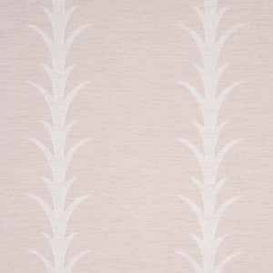 Acanthus Stripe Vinyl Limestone 5008590 by Schumacher Wallpaper