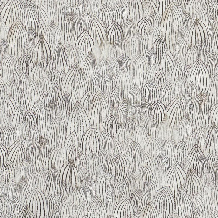 Feathers Zebra 5008610 by Schumacher Wallpaper Silver Lining Performance Wallcoverings 13.5" - Fabric Carolina -