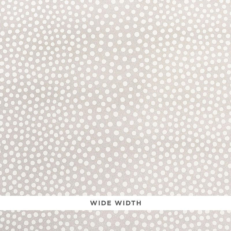 Raindots Vinyl Warm Silver 5008780 by Schumacher Wallpaper Silver Lining Performance Wallcoverings 9.0" - Fabric Carolina -