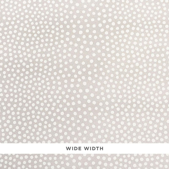 Raindots Vinyl Warm Silver 5008780 by Schumacher Wallpaper Silver Lining Performance Wallcoverings 9.0" - Fabric Carolina -