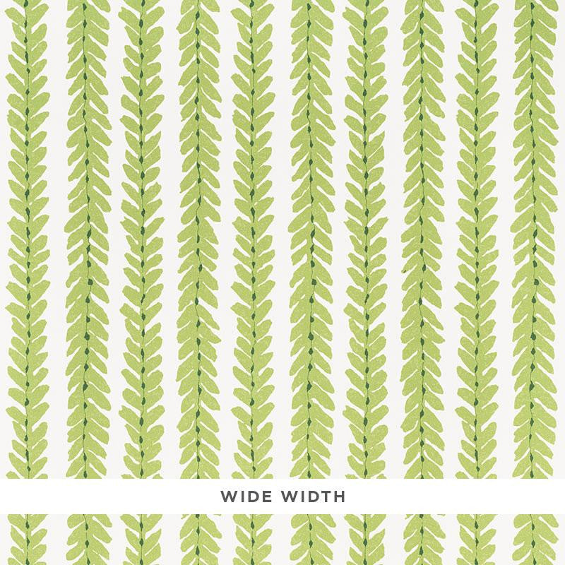 Woodperry Green 5008791 by Schumacher Wallpaper Veere Grenney 26.5" - Fabric Carolina -