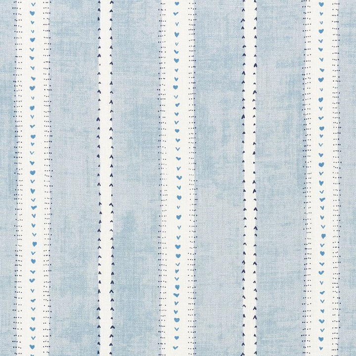 Amour Blue 176940 by Schumacher Fabric French Revolution 8.88" - Fabric Carolina -