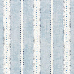 Amour Blue 176940 by Schumacher Fabric