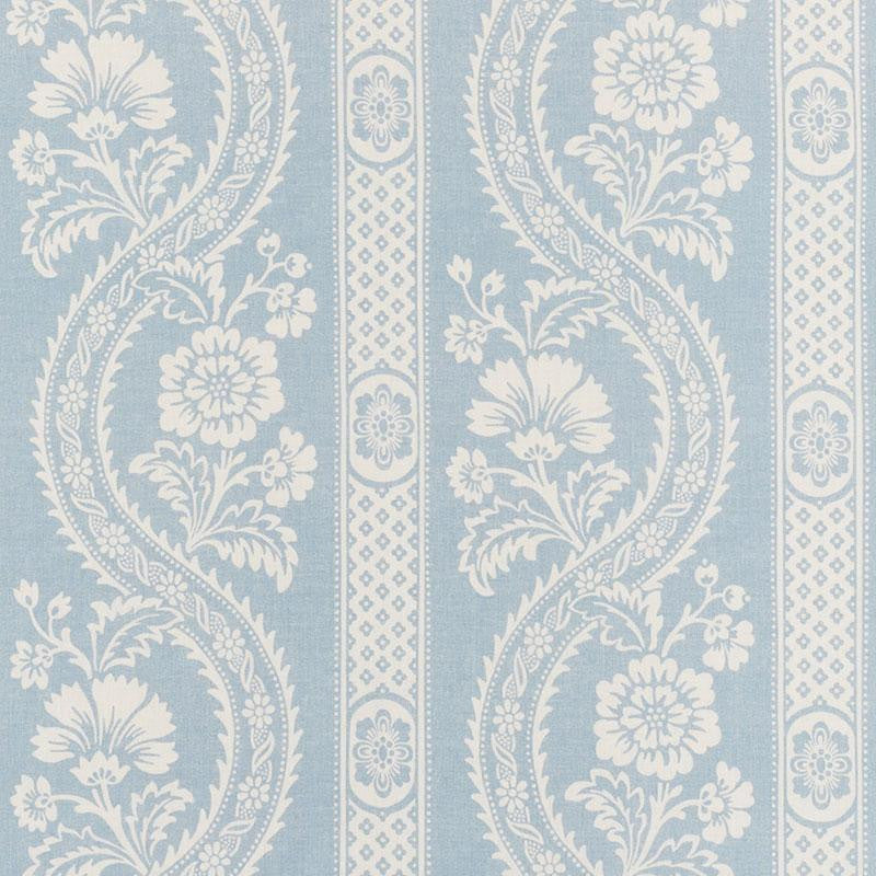Versailles Blue 176950 by Schumacher Designer Fabric French Revolution 27.25" - Swanky Fabrics -