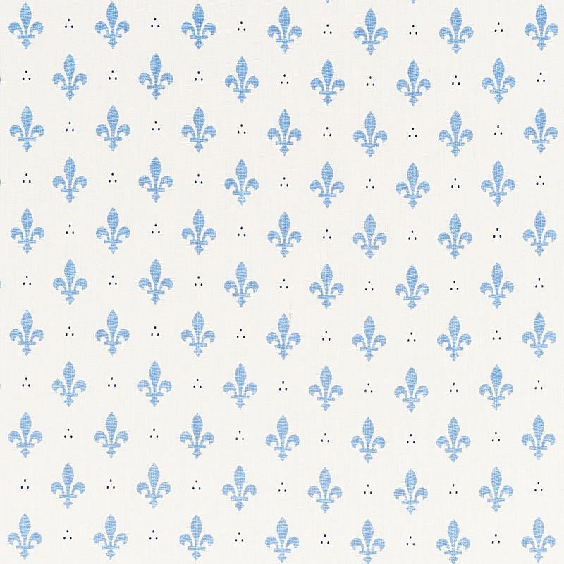 Fleur De Lis Blue 176960 by Schumacher Fabric French Revolution 2.0" - Fabric Carolina -