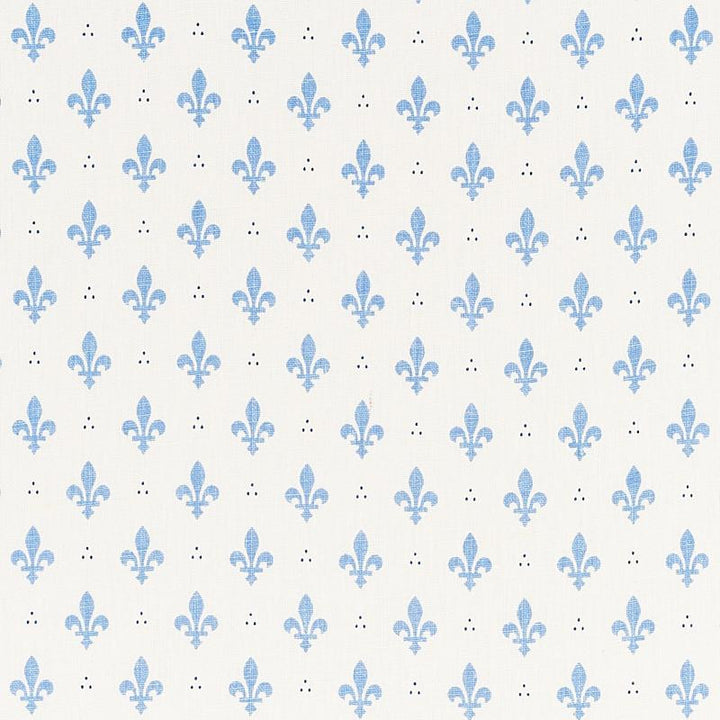 Fleur De Lis Blue 176960 by Schumacher Fabric French Revolution 2.0" - Fabric Carolina -