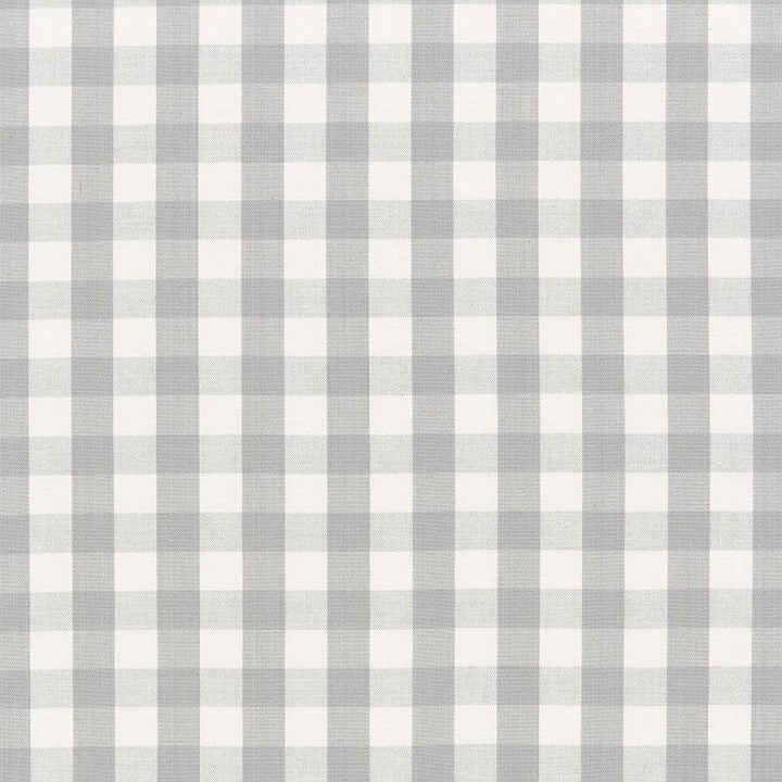 Elton Cotton Check Grey 63065 by Schumacher Fabric French Revolution 1.25" - Fabric Carolina -