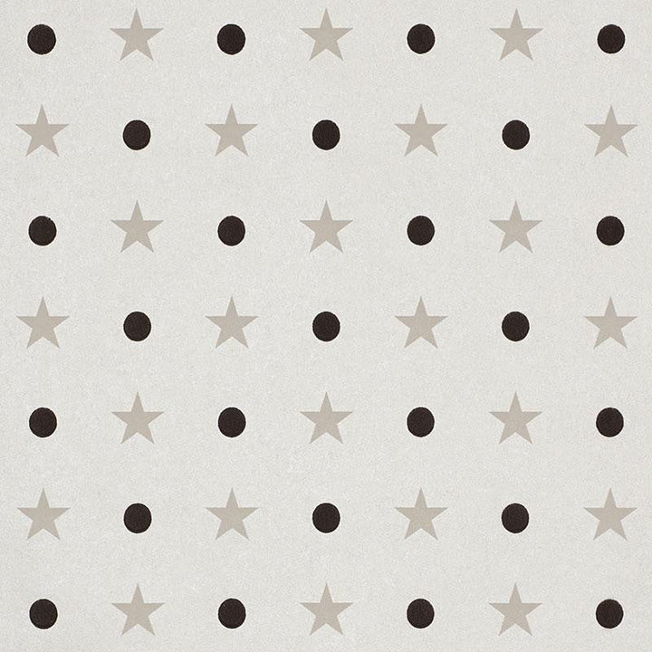 Etoiles Et Points Warm Silver 5008551 by Schumacher Designer Wallpaper French Revolution 5.12" - Swanky Fabrics -
