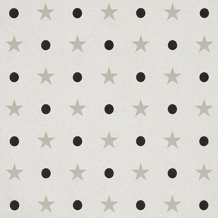 Etoiles Et Points Warm Silver 5008551 by Schumacher Wallpaper French Revolution 5.12" - Fabric Carolina -