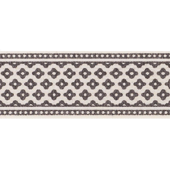 Cherie Tape Charcoal 72312 by Schumacher Designer Trim French Revolution - Swanky Fabrics -